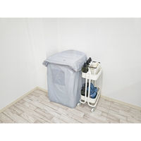 ミツギロン 洗濯機カバー ワイド 全自動 二層式 周囲190~260cm ペールグレー 498797 1個（直送品）