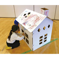 カーボーイ ダンボール 家 おえかきハウスN 498722 1個（直送品）