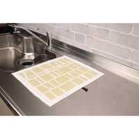 サンベルム 水切りマット 食器乾燥マット 33×40cm 速乾 イエロー 499068 1個（直送品）