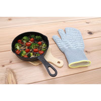 サンベルム 鍋つかみ 3本指ミトン 耐熱 滑り止め付 アウトドア グレー 499071 1個（直送品）