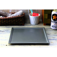 ネクスト プレート フレーム スクエアプレート Lサイズ 21.5cm 薄墨 499197 1個（直送品）