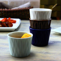 ネクスト コップ あやなみ 立涌ロックカップ 190ml 青磁 499188 1個（直送品）