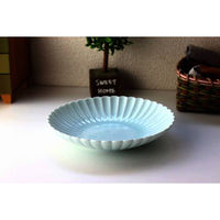 ネクスト 皿 菊花和膳 中皿 18cm 青磁 499218 1個（直送品）