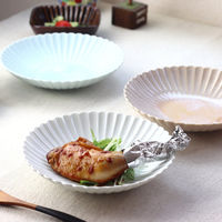 ネクスト 皿 菊花和膳 大皿 21cm 白うのふ 499222 1個（直送品）