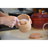 籐芸 保存容器 250ml キャニスター マホガニー ソルト 531307 1個（直送品）