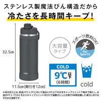 真空断熱スポーツボトル 2L ブラック FJU-2001 MTBK 1個 食洗機対応 ハンドル付き 水筒 保冷専用 サーモス