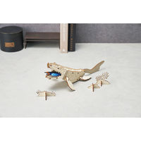 セトクラフト ペンスタンド 天然木 色塗り 恐竜 組立て式 モササウルス 498943 1個（直送品）