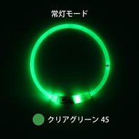 ルークラン ライト 散歩 犬 ループセイフ LEDリング 45 クリアグリーン 495842 1個（直送品）