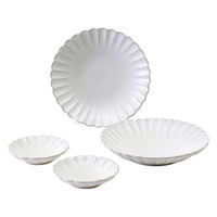 アイトー 皿 ぎんはく 花皿 4点セット 495540 1個（直送品）