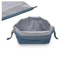 イエロースタジオ 保冷ランチ巾着 モノクローム ネイビー 491133 1個（直送品）