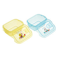 スケーター 保存容器 300ml エアー弁 ふわっと保存容器 M おさるのジョージ 2個入り 497096 1個（直送品）