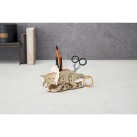 セトクラフト ペンスタンド 天然木 色塗り 恐竜 組立て式 トリケラトプス 498942 1個（直送品）