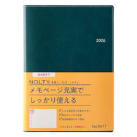 【2026年4月版】NOLTY エクリ A5-4 片側1週間+ノート 日曜始まり コーラルリーフ 9677 1冊（直送品）