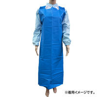 エブノ No.625 TPU打抜きエプロン ブルー S 1枚入 4520951015244 1袋（直送品）