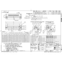 日本航空電子工業 基板側コネクタ アングルスルーホールタイプ ソケット DE-9SA-NR 1個（直送品）