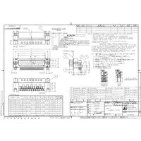 日本航空電子工業 基板側コネクタ ライトアングル ピン DELC-J9PAF-10L9E 1個（直送品）