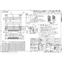 日本航空電子工業 基板側コネクタ ライトアングル ピン DELC-J9PAF-23L9E 1個（直送品）