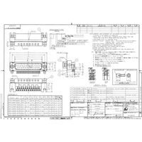 日本航空電子工業 基板側コネクタ ライトアングル ソケット DELC-J9SAF-20L9E 1個（直送品）