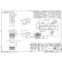 日本航空電子工業 1列型ソケットハウジング 一体型係止フラットタイプ IL-AG5-6S-S3C1 1個（直送品）