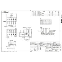 日本航空電子工業 2.54mmピッチ ピンヘッダ(スルーホールタイプ) ライトアングル IL-G-4P-S3L2-SA 1個（直送品）