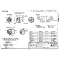 日本航空電子工業 ワンタッチ嵌合丸型防水コネクタ ストレートプラグ ソケット JL10-6A20-29S-EB 1個（直送品）