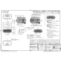 日本航空電子工業 ソケットハウジング 2列型 MX23A34SF2 1個（直送品）