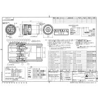 日本航空電子工業 ストレートプラグ(エンベルト付) TUV認定品 嵌合時防水型 9 極 ピン JL04V-6A24-11PE-EB-R 1個（直送品）