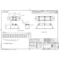 日本航空電子工業 D-subシリーズ用アクセサリ ジャンクションシェル 金属製角型クランプ DB19678-2R 1個（直送品）