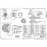日本航空電子工業 ワンタッチ嵌合丸型防水コネクタ ライトアングルプラグ ソケット JL10-8A18-10SE-EB 1個（直送品）