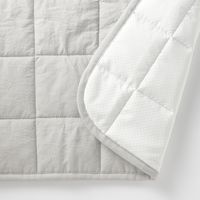 無印良品 滑り止め付 綿洗いざらし 敷パッド Ｓ １００×２００ｃｍ グレー 良品計画