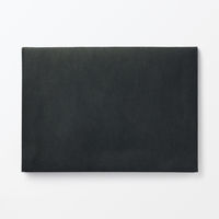 無印良品 ジーンズラベル 書類ケース 玉ひも付き Ａ５用 ダークグレー 良品計画