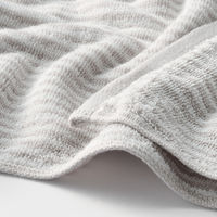 無印良品 ふっくらパイルバスタオル（柄） ６０×１２０ｃｍ ライトグレーストライプ 良品計画