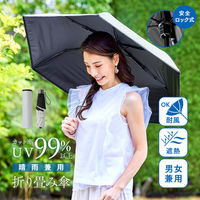 アイメディア 晴雨兼用折り畳み傘 グレー 1010343 1個（直送品）