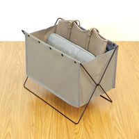 LIV PLUS ベストコ 荷物置き ボックス型 S 折りたたみ 収納 グレージュ フロアーラック ND-3582 1個