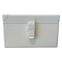 仁張工作所 スチール片開工具箱 ホワイト NIKK-01ST-W 1台（直送品）