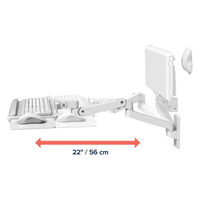 Ergotron LX Pro ウォールマウントキーボードアーム ホワイト 45-685-290 1台（直送品）