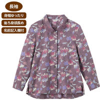 ケアファッション ワンタッチテープ後ろ長めブラウス ローズ M W018205811 1着（直送品）