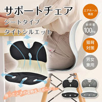 万方商事 サポートチェア ブラック sg247-bk 1個（直送品）