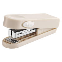 ライオン事務器 ライオン 小型ステープラ<ピミー> KS-10アイボリー(IV) 20453 1セット(1台×4)（直送品）