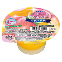 ゼリー 食べきりサイズ デザートマルシェ 白桃＆黄桃 142g 1セット(1個×12)
