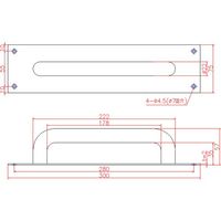 ジョー・プリンス竹下 ジョー・プリンス ステンレス座付パイプ取手 H-215-SUS 1個 658-5615（直送品）