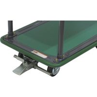 トラスコ中山 TRUSCO ハイグレード運搬車 2段式両袖 740X460 ストッパー付 102SEBN 1台 698-2378（直送品）