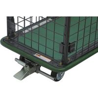 トラスコ中山 TRUSCO ハイグレード運搬車 金網付 740X460 ストッパー付 107SEBN 1台 698-2375（直送品）