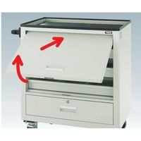 トラスコ中山 TRUSCO エースワゴンW 685X450XH802 ケント扉 BM-10CW NG 1台 688-3640（直送品）