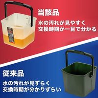 トラスコ中山 TRUSCO クリアバケツ18L CRB-18L 1個 692-3936（直送品）