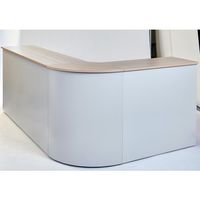 トラスコ中山 TRUSCO CVAカウンター 外コーナーハイカウンター(天板カラー:ナチュラル(木目調)) CVA-90HR-NA 1台（直送品）