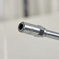 トラスコ中山 TRUSCO グリスガン用 ハイドロチャックノズル 170mm(曲げ) GHX-3C-A 1本 680-7632（直送品）