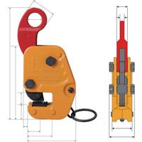 スーパー 縦・横兼用吊りクランプ 基本使用荷重(縦・横)1t RFIDチップ搭載/S・M・A・Я・T管理アプリ対応 GVC1RRF 1台（直送品）