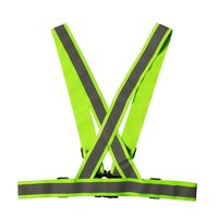 カヴァーワーク ストレッチリフレクションベルト 蛍光グリーン 3本 FT-GS-60-3P 1セット(5個)（直送品）