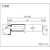 三鈴工機 三鈴 樹脂ローラコンベヤMR42型Ф42X2.5T 幅245 2M MR42-240720 1台 858-3999（直送品）